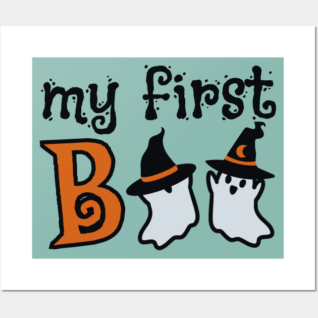 My First Boo Baby Halloween Wall Art by Art by Biyan